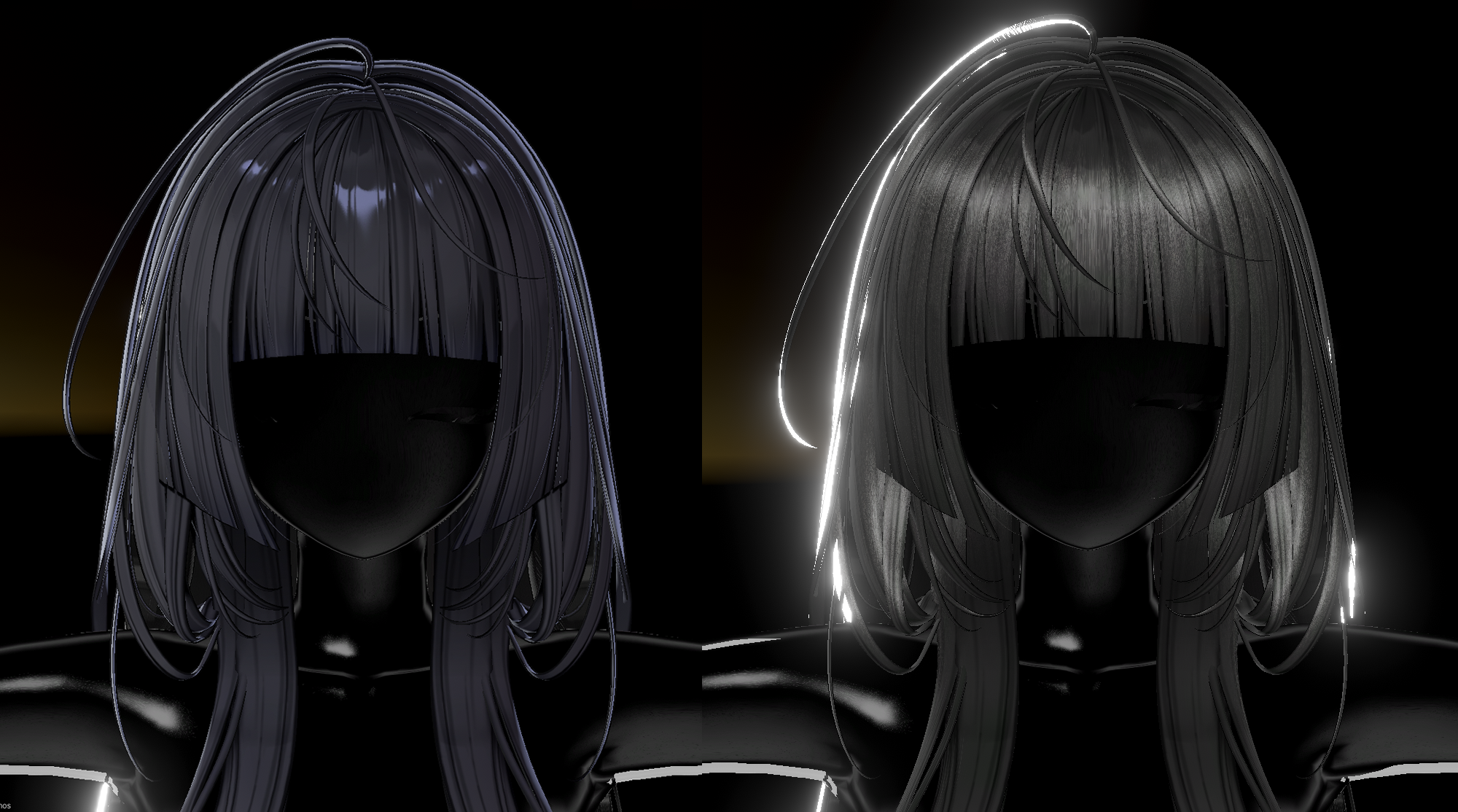 리얼한 헤어 쉐이딩