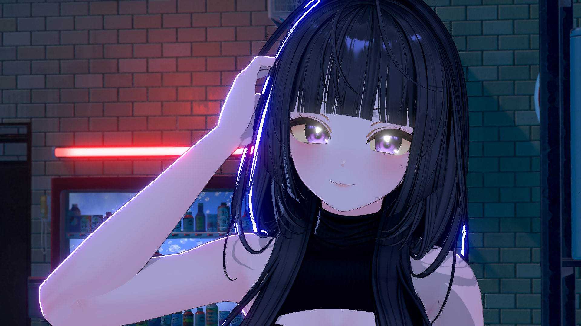 와루도 조명 밤